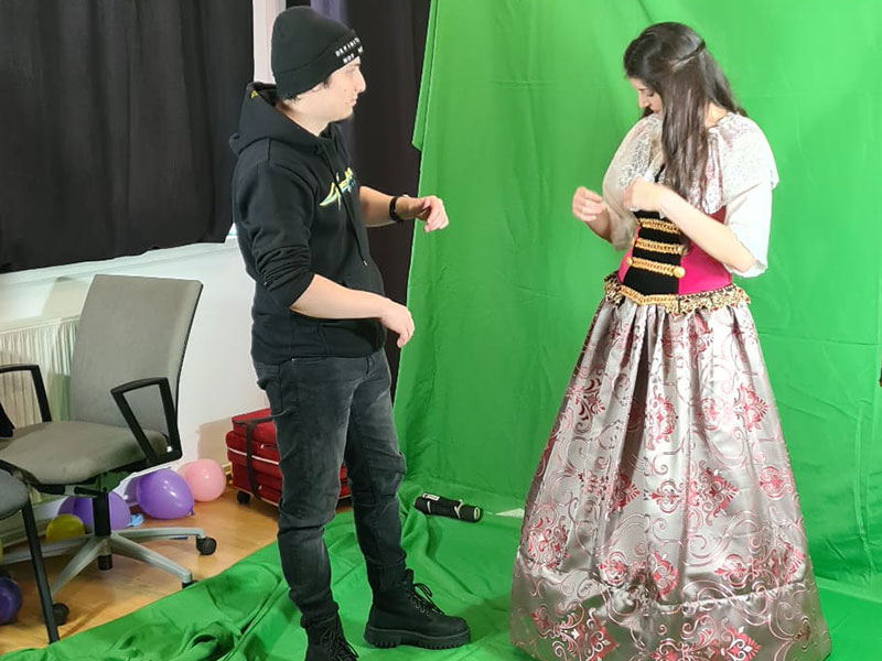 Filmări de epocă pe chroma screen